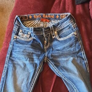 Rock Revival Women's Denim Skinny Jeans Jen 25 28" Inseam